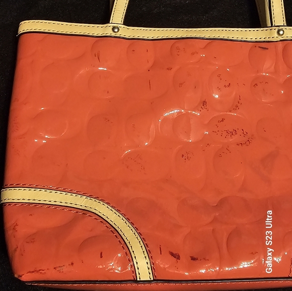 Coach F48166 PEYTON EMBOSSED PATENT TOP HANDLE TOTE - Picture 6 of 16